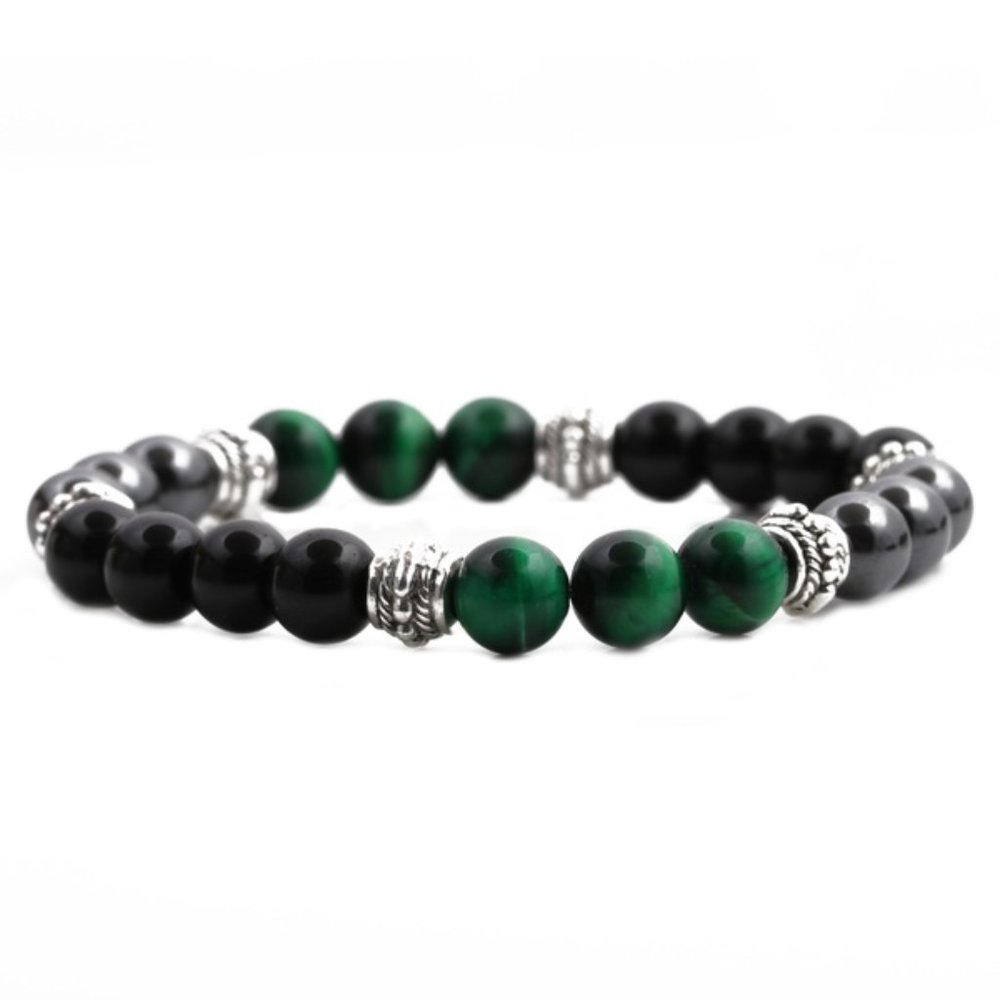 Tiger Eye Black Gallstone Bracelet